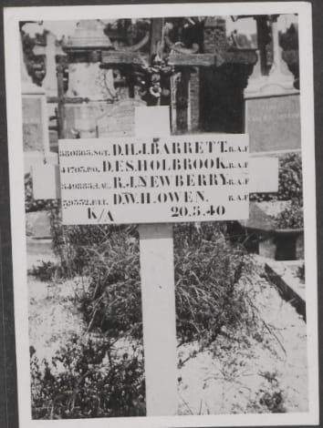 The graves of the airmen of R for Roger