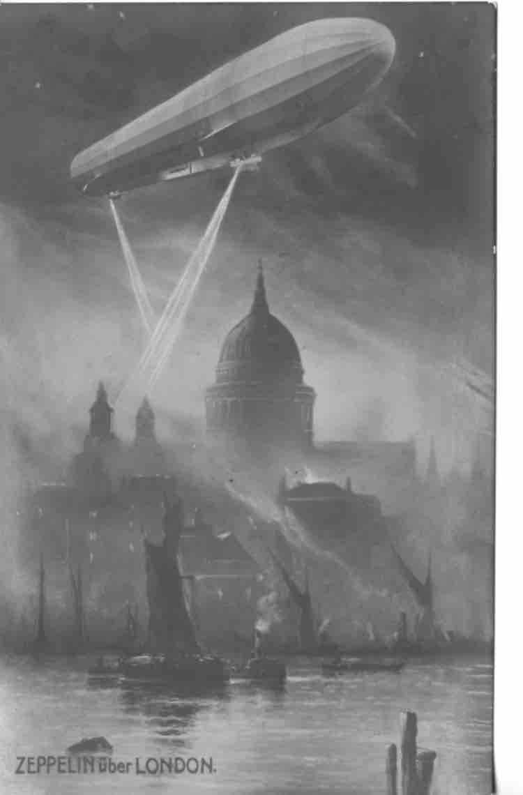 Afternoon Talk: The Zeppelin Onslaught – Britain’s Forgotten Blitz 1st June 2:00pm