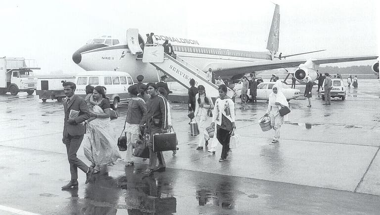 On This Day: 18th September 1972: Expelled Ugandans arrive in UK
The first Ugandan refugees fleeing the persecution of the country's military dictatorship have arrived in Britain.
The 55,000-strong Asian community were ordered in August to leave the country within 90 days by President Idi Amin.