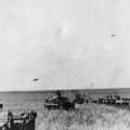 THE BATTLE OF KURSK, JULY-AUGUST 1943 (HU 40710) Junkers Ju 87 Stuka dive bombers returning to their base fly low over an advancing German column of Panzer III tanks and softskin vehicles on the Orel front, July 1943. Copyright: © IWM. Original Source: http://www.iwm.org.uk/collections/item/object/205084189