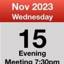 Meeting 15th Nov 2023