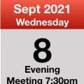 Meeting 8th Sept 2021