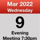 Meeting 9th March 2022