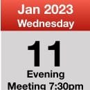 Meeting Jan 11th 2023