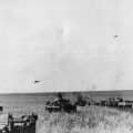 THE BATTLE OF KURSK, JULY-AUGUST 1943 (HU 40710) Junkers Ju 87 Stuka dive bombers returning to their base fly low over an advancing German column of Panzer III tanks and softskin vehicles on the Orel front, July 1943. Copyright: © IWM. Original Source: http://www.iwm.org.uk/collections/item/object/205084189