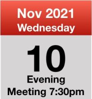 Meeting 10th Nov 2021