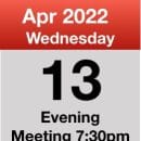 Meeting 13th April 2022
