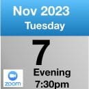 Zoom 7th Nov 2023