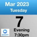 zoom 7th March 2023